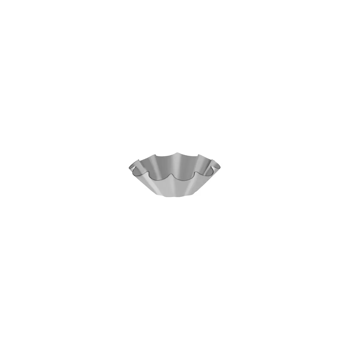 BRIOCHE MOULD-90x32mm 10-RIBS FIXED BASE (*64206*) = 1 X EACH