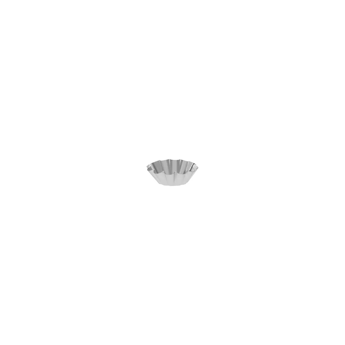 BRIOCHE MOULD-60x20mm 12-RIBS FIXED BASE (*64201*) = 1 X EACH