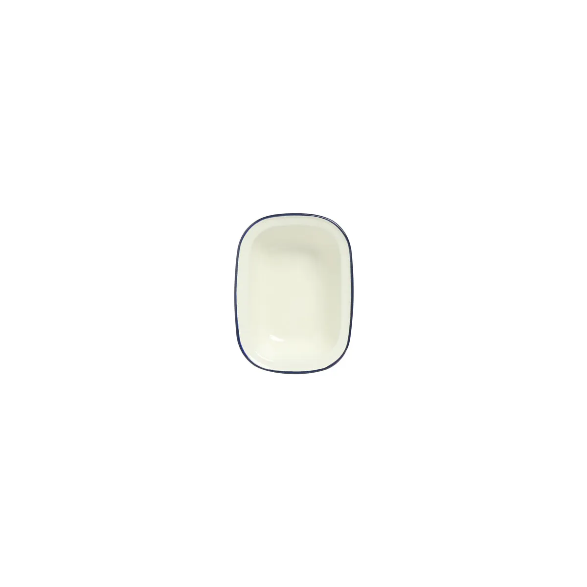 WILTSHIRE PIE DISH-ENAMEL OBLONG BLUE RIM 400ml 160x110mm (*WLT40378*) = PACK OF 12 X EACHES