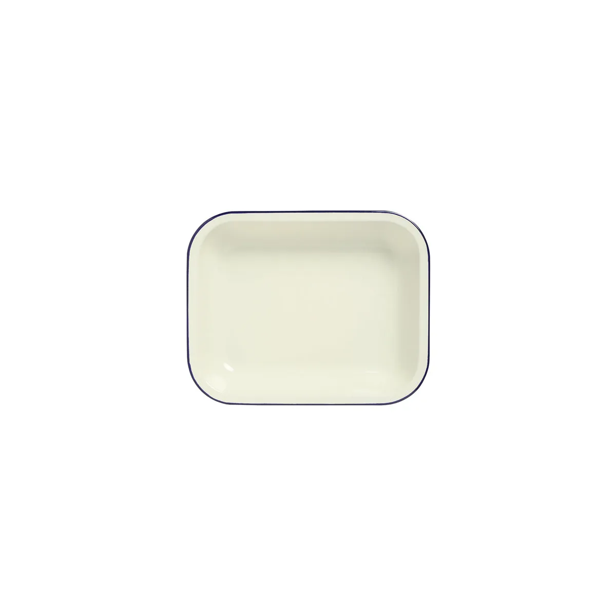 WILTSHIRE PIE DISH-ENAMEL OBLONG BLUE RIM 1.5lt 260x200mm (*WLT40380*) = PACK OF 6 X EACHES