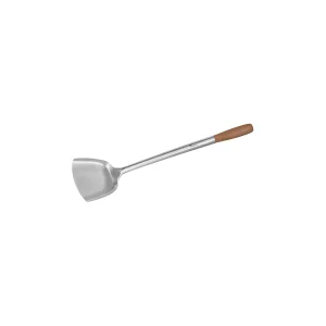 CHEF INOX WOK NON STICK TURNER S/S w/WOODEN HDL 25x390mm (*21013*) = PACK OF 4 X EACHES