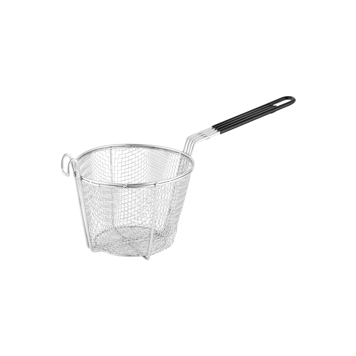 CHEF INOX FRY BASKET ROUND CHROME PLATED 250xH140/HLD210mm (*02725*) = 1 X EACH