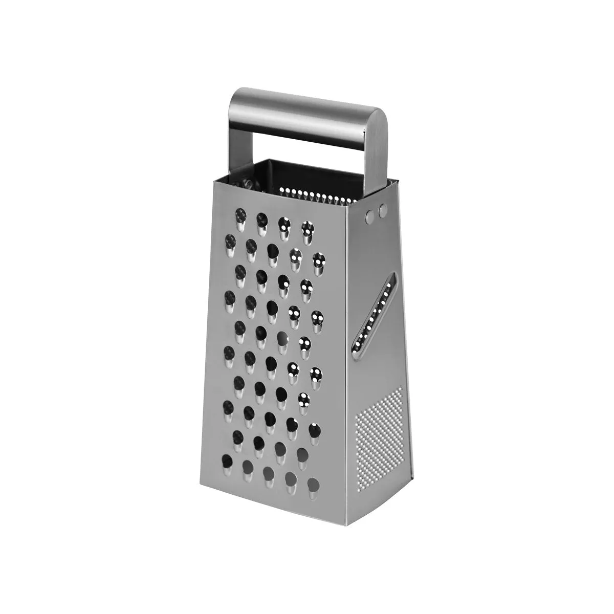 CHEF INOX GRATER 4 SIDED w/TUBE HDL 18/0 105x75x230mm (*07345*) = 1 X EACH
