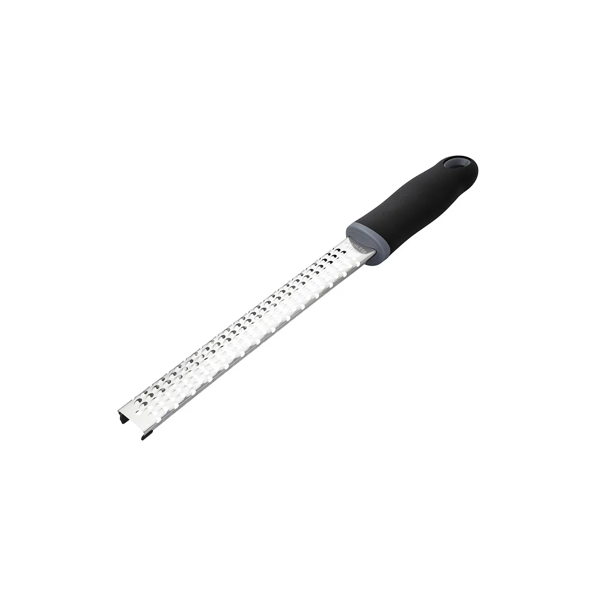 CHEF INOX LONG PLANE FINE GRATER w/BLK HDL 325mm (*07371*) = PACK OF 12 X EACHES