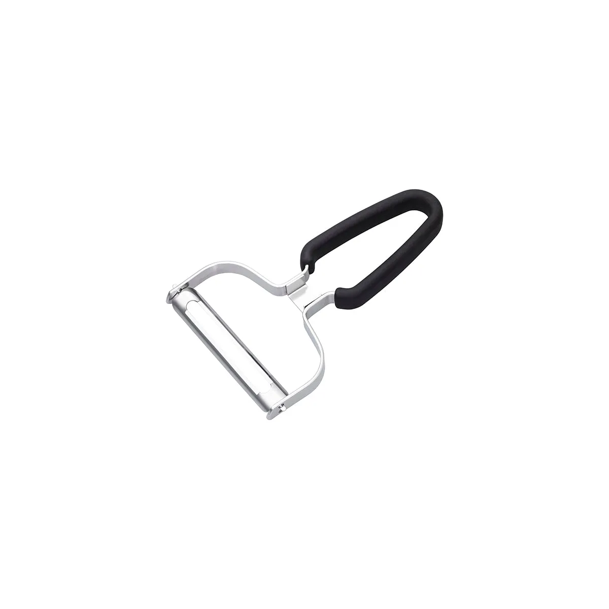 CHEF INOX VEGETABLE PEELER SS/BLACK RUBBER HANDLE 153x102mm (*33070*) =  1 X EACH
