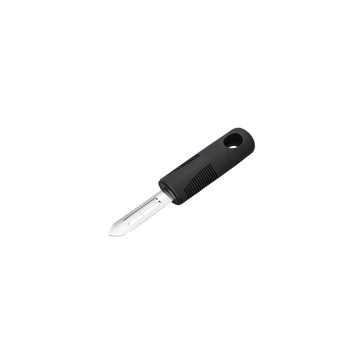 CHEF INOX EASY GRIP FRUIT PEELER DUAL SER S/S w/BLK HDL178mm (*07383*) = 1 X EACH
