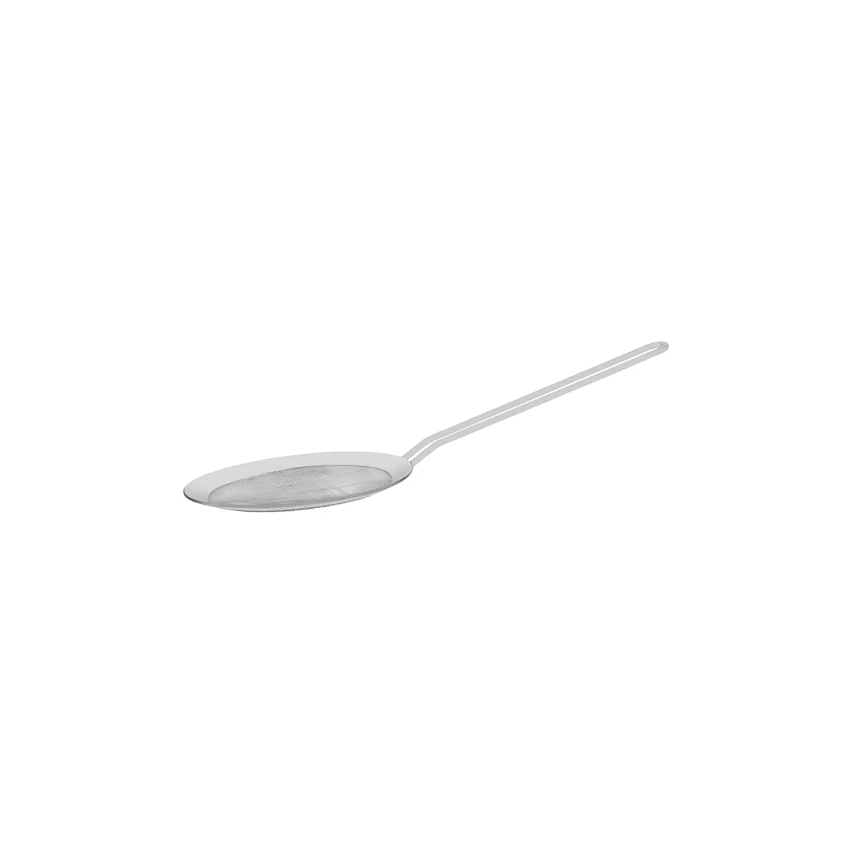 CHEF INOX ROUND SKIMMER MESH+RIM w/WIRE HDL 18/10 155x230mm (*38002*) = 1 X EACH