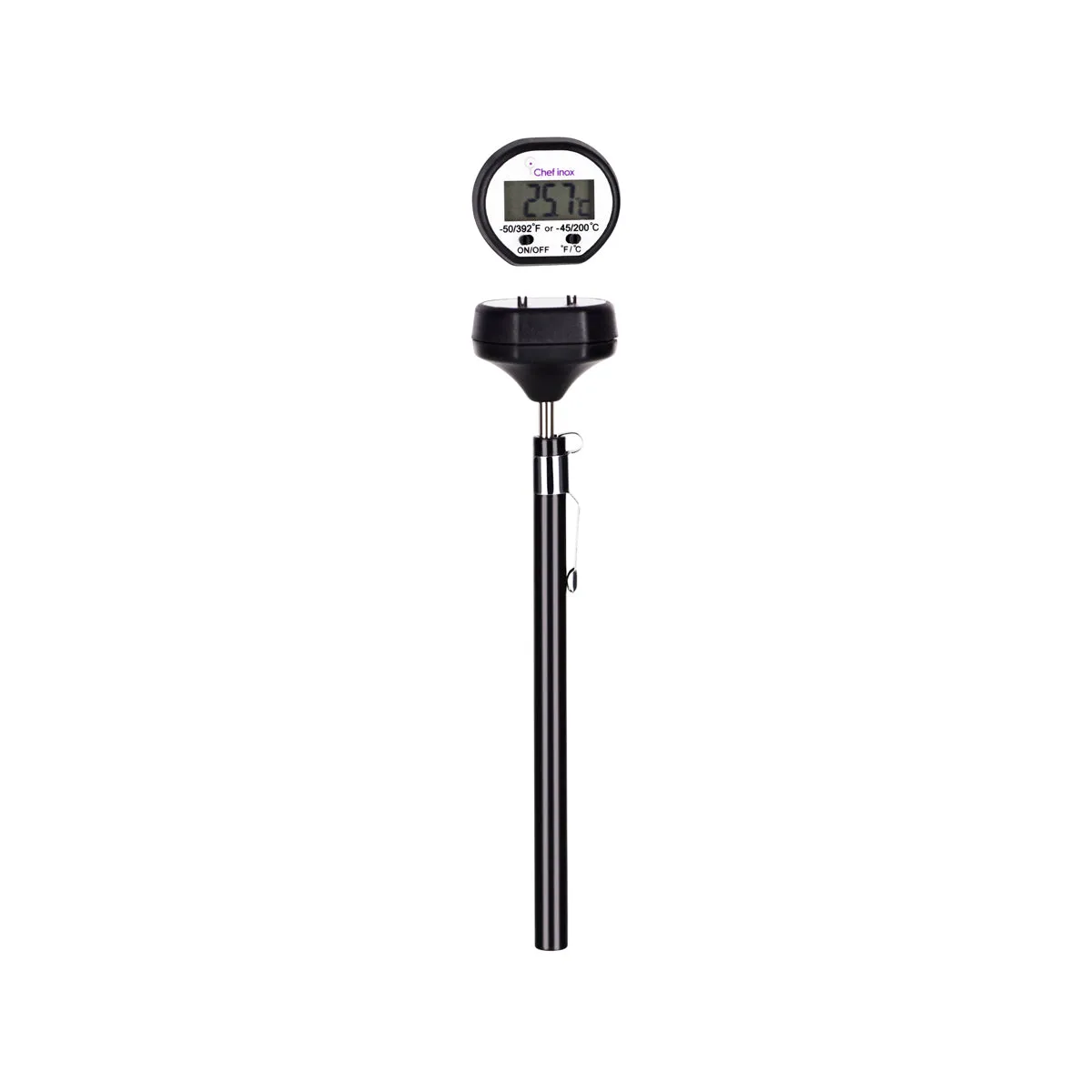 CHEF INOX THERMOMETER POCKET DIGI WATER/RESIST ON/OFF 135mm (*05373*) = 1 X EACH