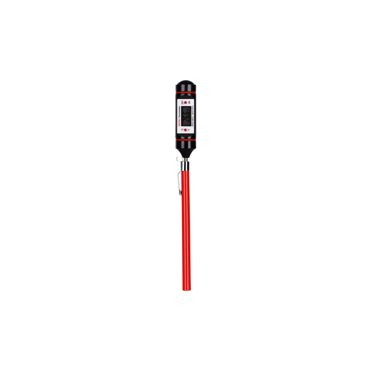 CHEF INOX THERMOMETER POCKET DIGITAL WATER/RESIST 200mm (*05372*) = 1 X EACH