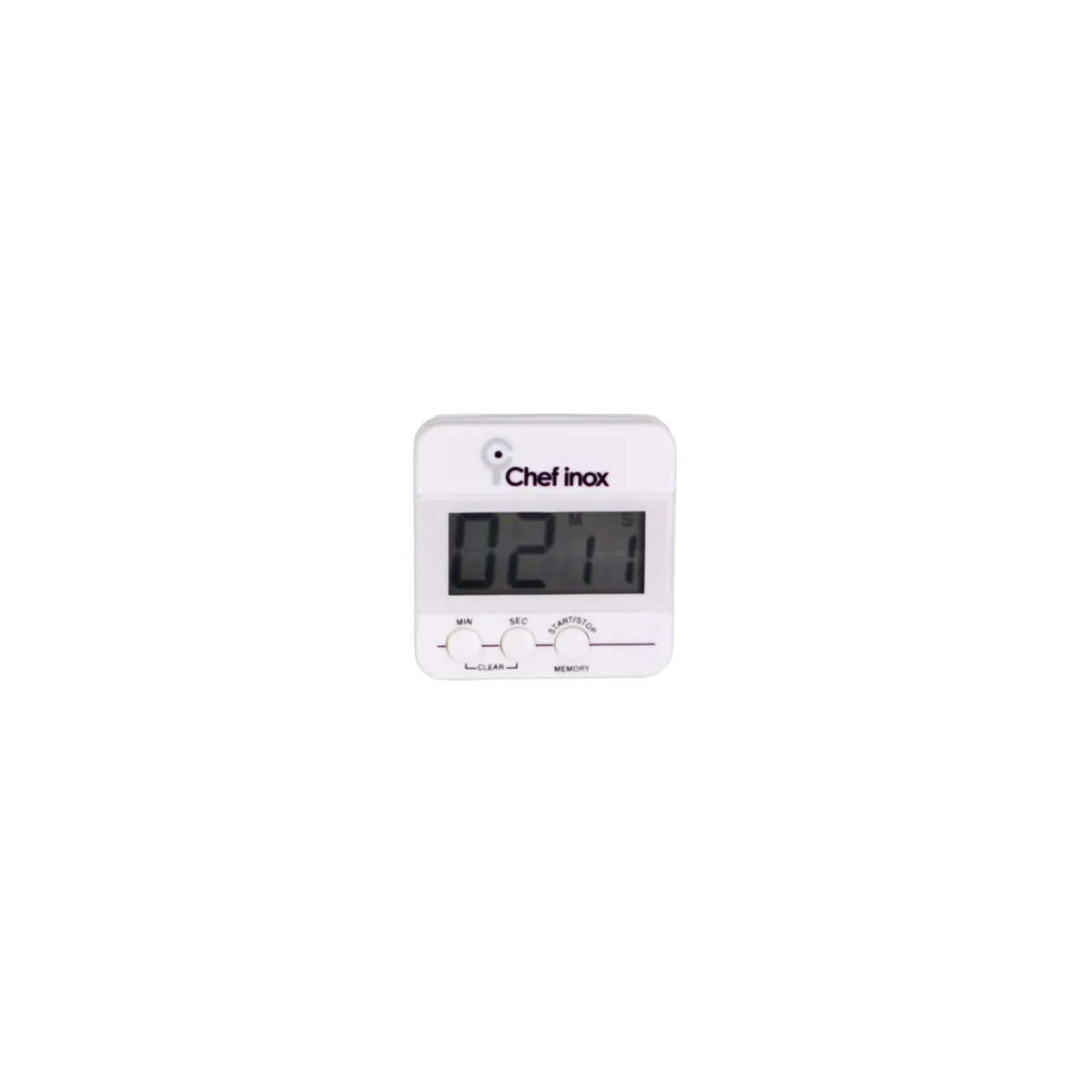 CHEF INOX DIGITAL COUNTDOWN TIMER 60 MINUTE 62x62x25mm (*05394*) = 1 X EACH