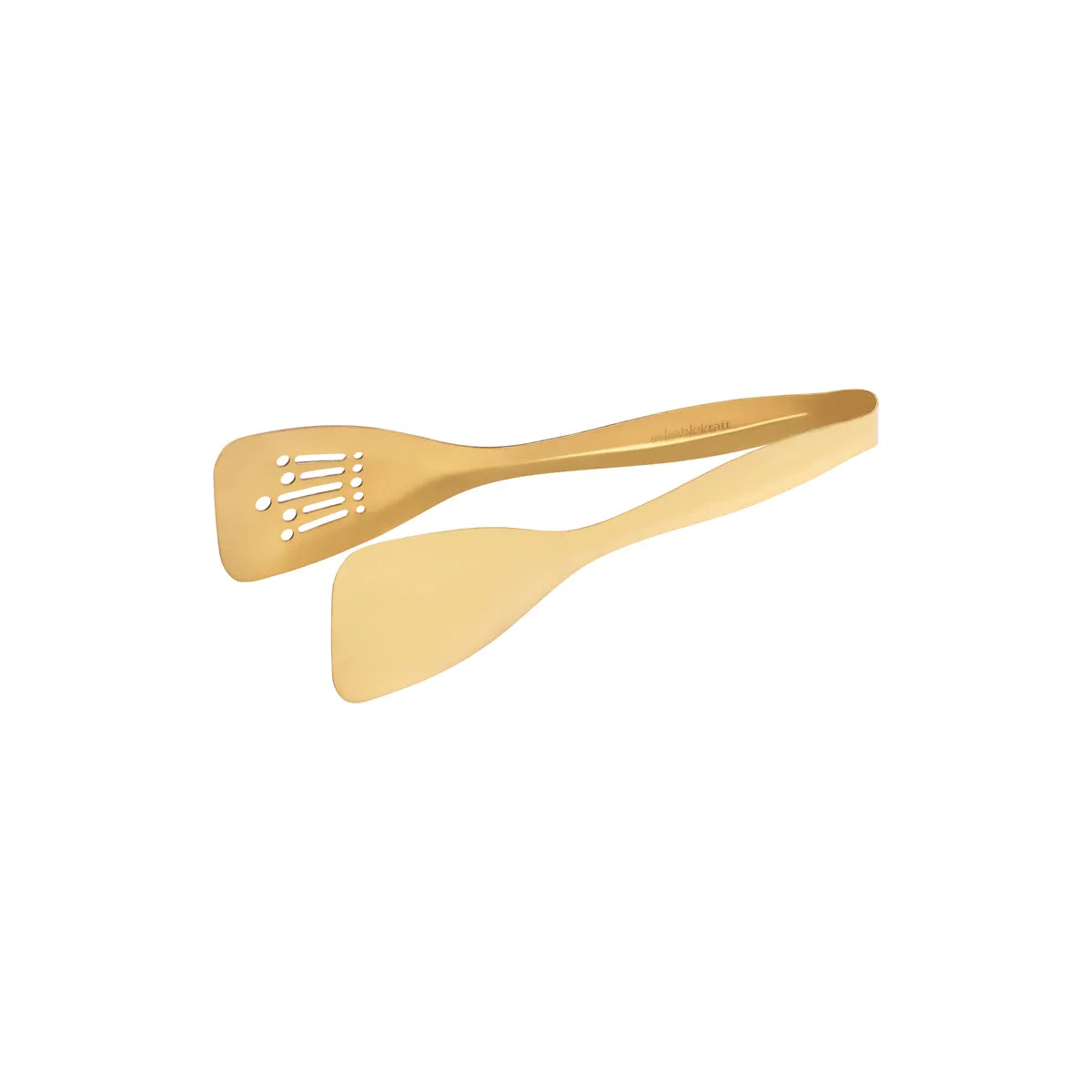 TABLEKRAFT ALL PURPOSE TONG 1 SIDE SLOTTED 1pc GOLD 235mm (*70271-G*) = 1 X EACH