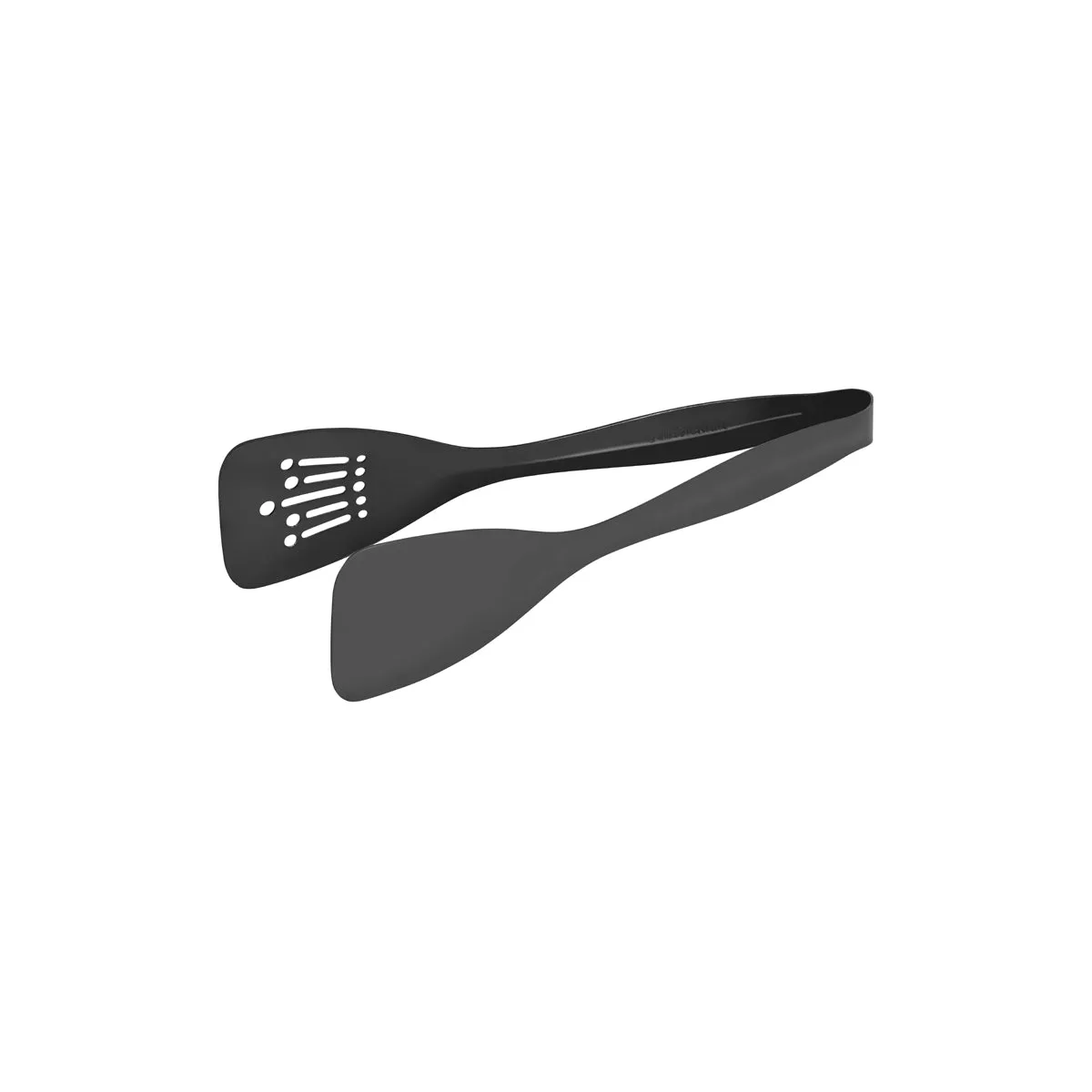 TABLEKRAFT ALLPURPOSE TONG 1 SIDE SLOTTED 1pc GUN METAL235mm (*70271-GM*) = 1 X EACH
