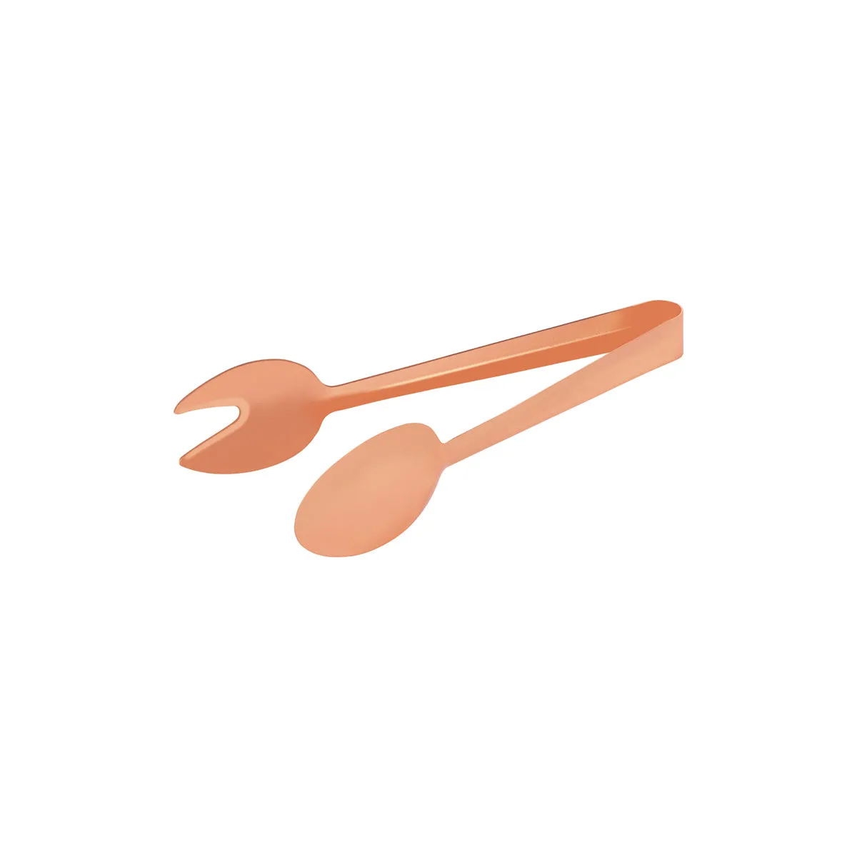 TABLEKRAFT ROUND SPOON/FORK TONGS 1pc COPPER 230mm (*70276-C*) = 1 X EACH