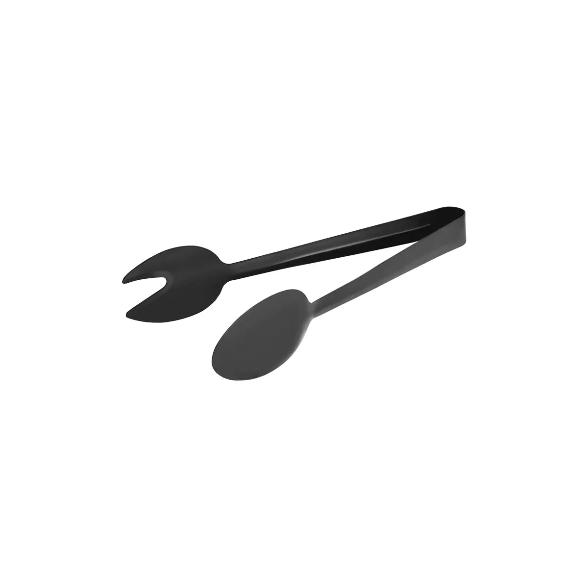TABLEKRAFT ROUND SPOON/FORK TONGS 1pc GUN METAL 230mm (*70276-GM*) = 1 X EACH