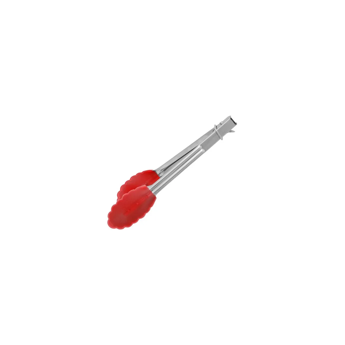 CHEF INOX TONG MINI UTILITY SILICONE HEAD RED 180mm (*36050-R*) = PACK OF 12 X EACHES