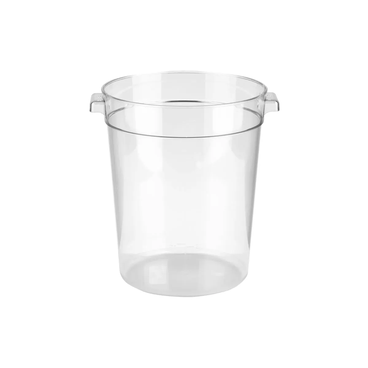 JIWINS ROUND FOOD STORAGE CONTAINER CLEAR PC 315x378mm 20lt (*JW-P-107C*) = PACK OF 6 X EACHES
