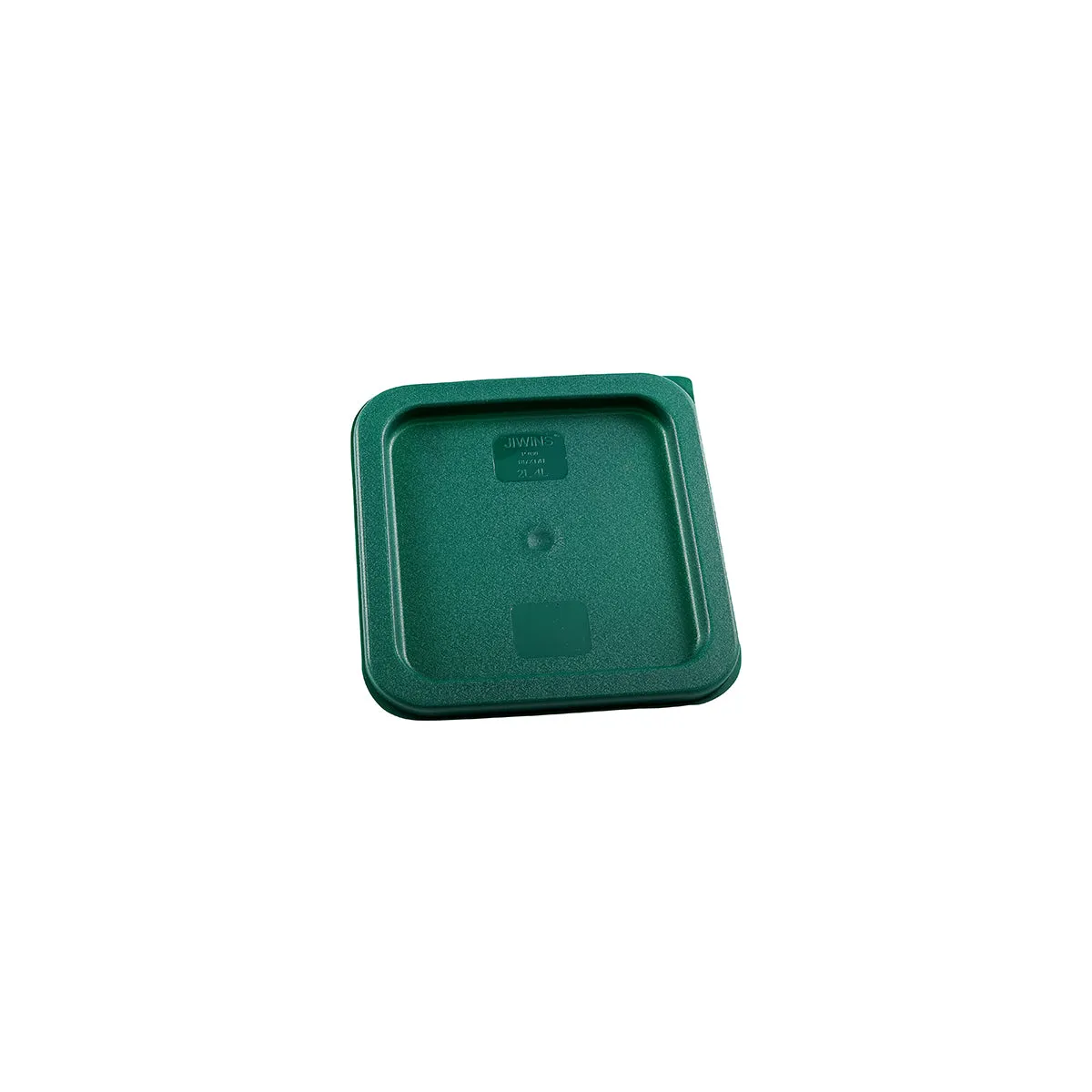 JIWINS LID FOR SQUARE 2/4lt CONTAINER GREEN PE 187x187x17mm (*JW-P-080*) = PACK OF 12 X EACHES