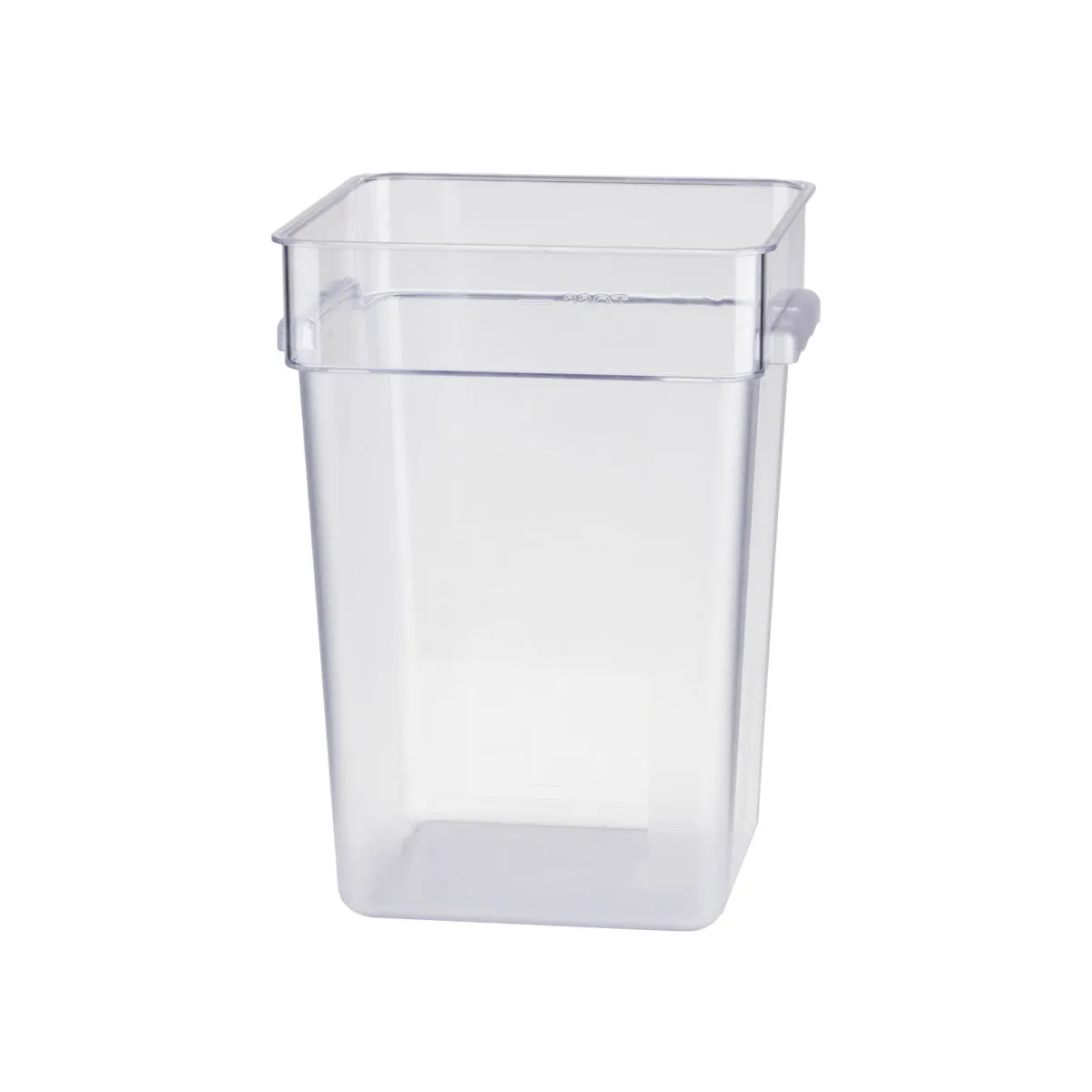 JIWINS SQR FOOD STORAGE CONTAINER CLR PC 285x285x400mm 22lt (*JW-P-066C*) = PACK OF 6 X EACHES