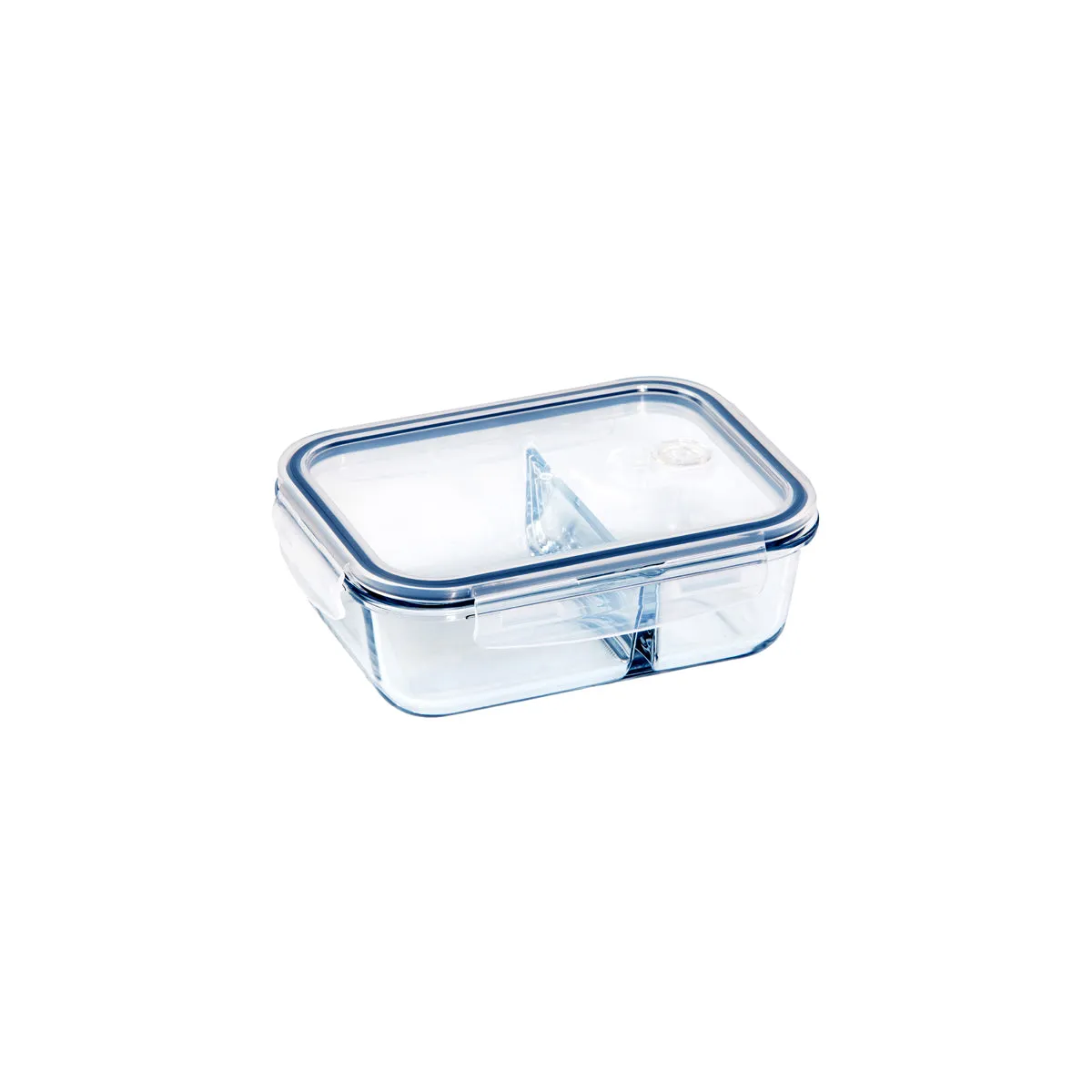 ETERNA GLASS CONTAINERS 2 DIV RECT 1000ml (*ETR48142*) = PACK OF 4 X EACHES