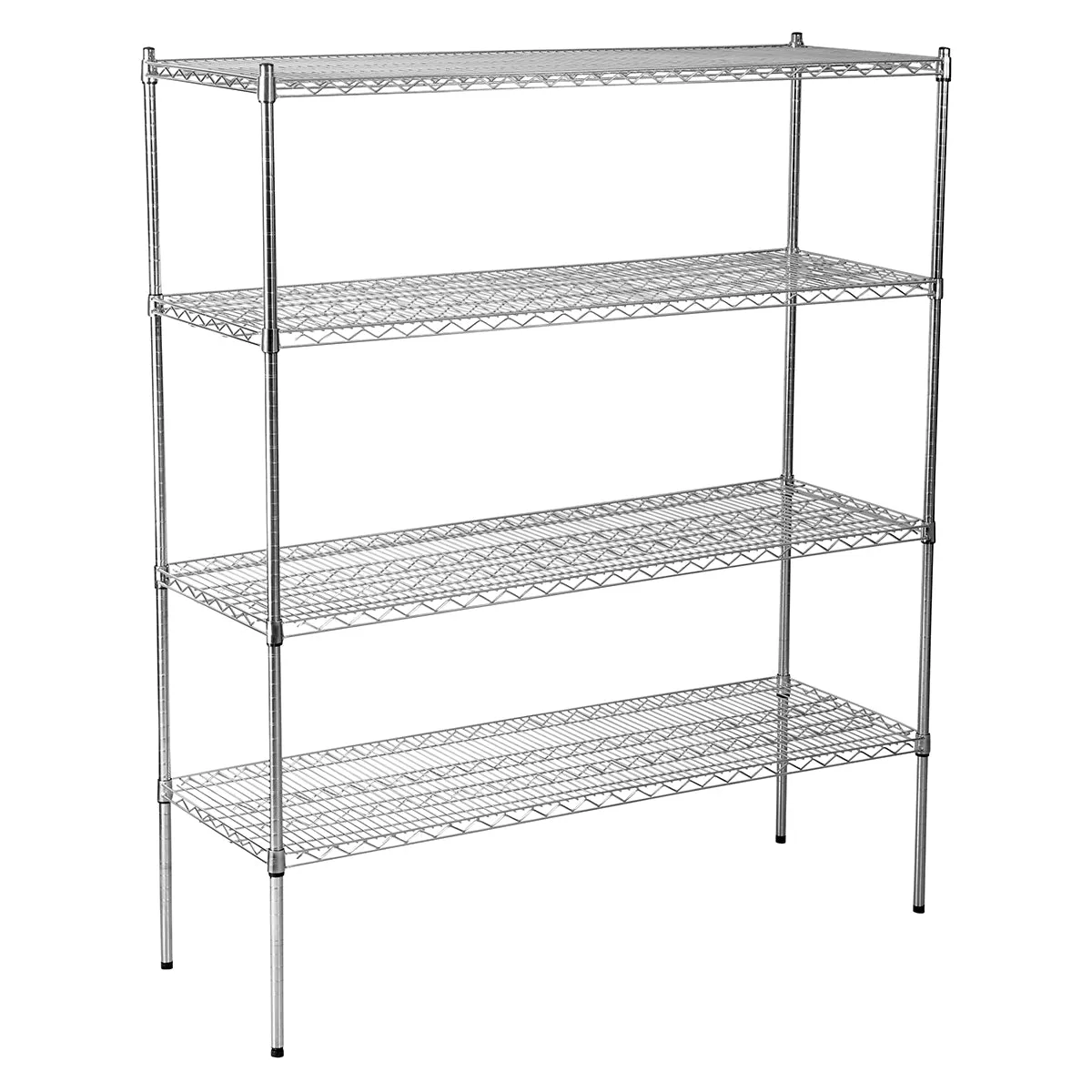 JIWINS WIRE SHELF UNIT COMPLETE CHROMED 760x355x1800mm (*JW-CN301471*) = 1 X EACH
