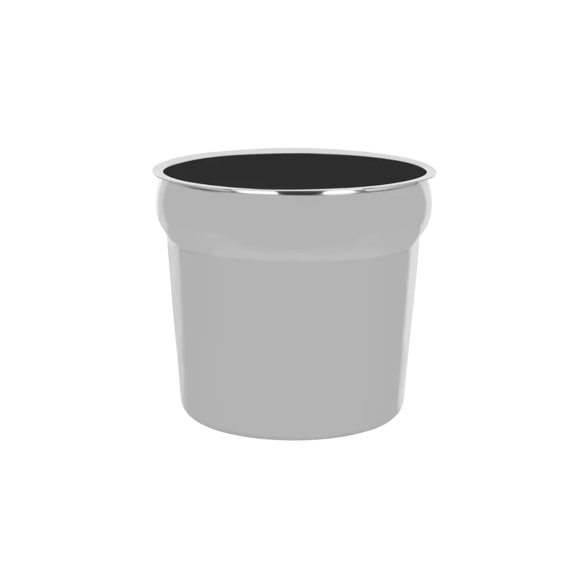 CHEF INOX ROUND STEAM TABLE INSERT S/S 215x204mm 8.0lt (*05808*) = 1 X EACH