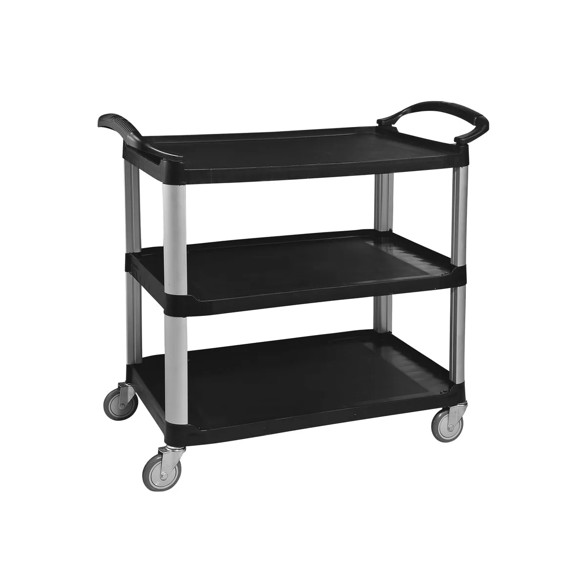 JIWINS SERVICE CART W/O PANEL BLACK PP/ALUM 980x530x930mm (*JW-SEDO*) = 1 X EACH