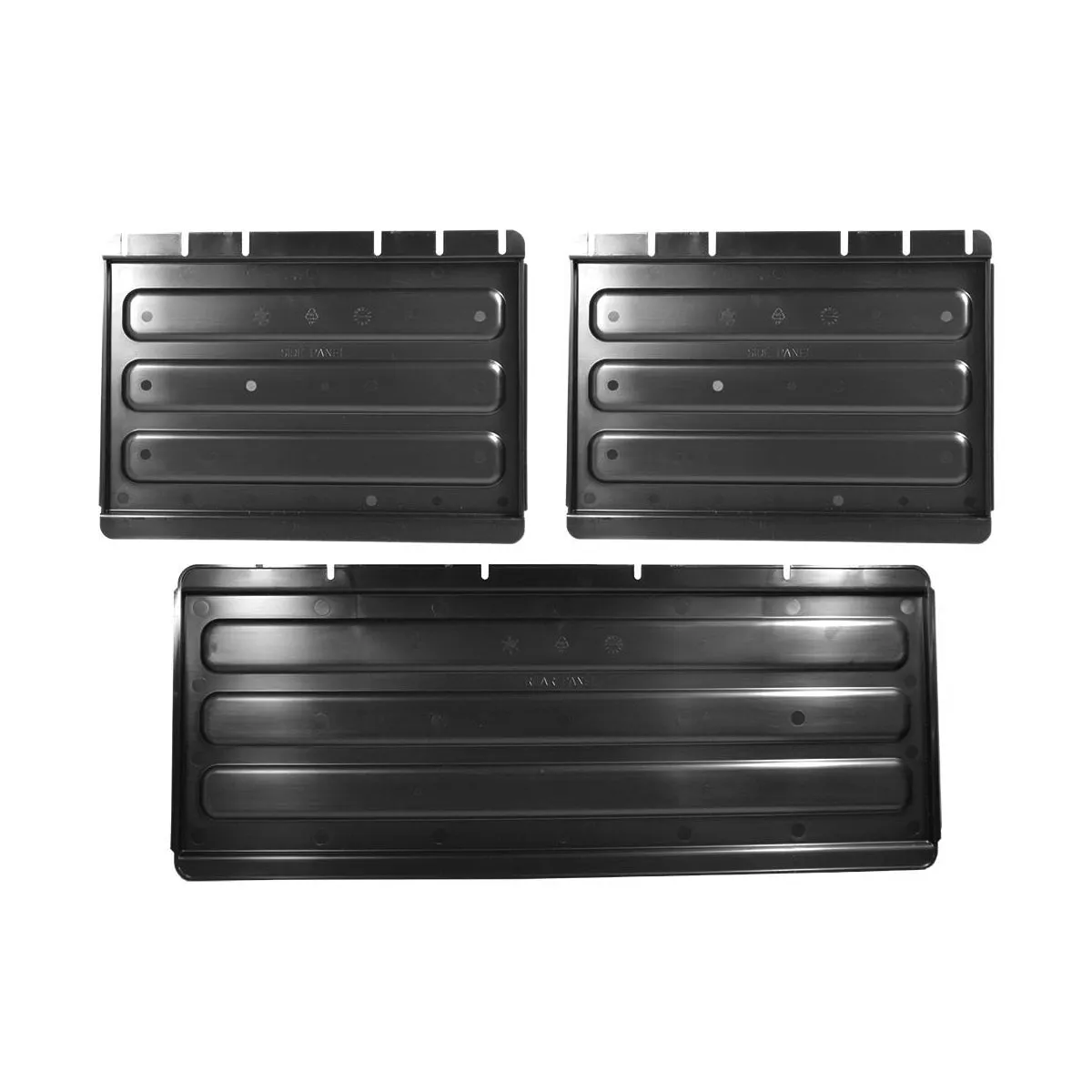 UNICA TROLLEY PANEL SET BLACK TO SUIT 09603 (*09618*) = 1 X EACH