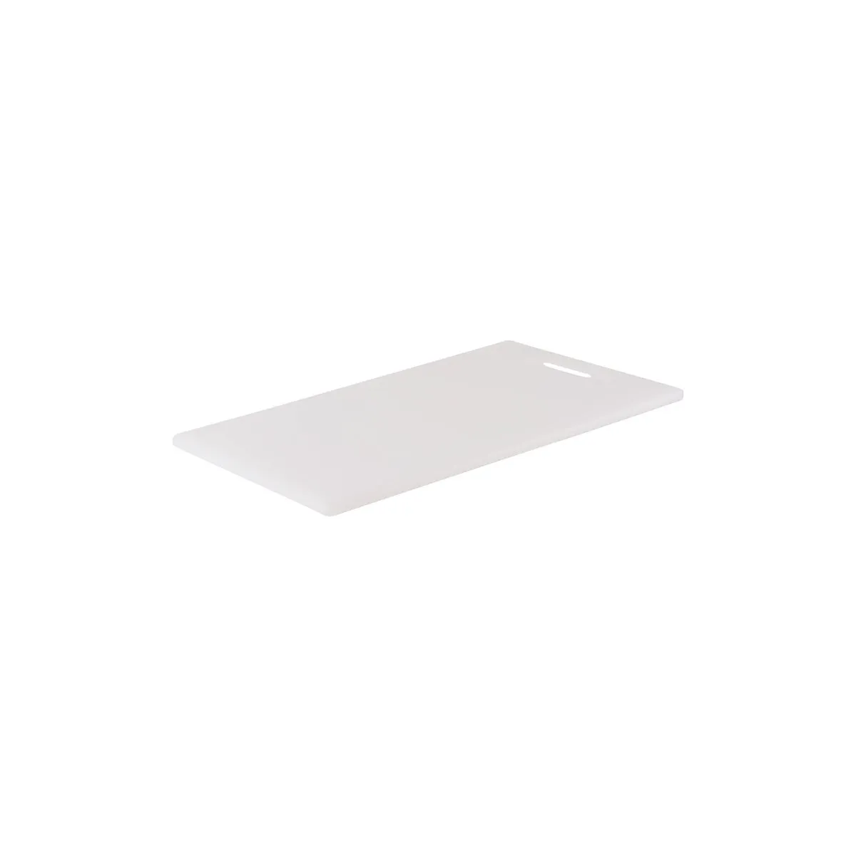CHEF INOX CUTTING BOARD HACCP w/HDL PE 250x400x12mm WHITE (*04319*) = PACK OF 6 X EACHES