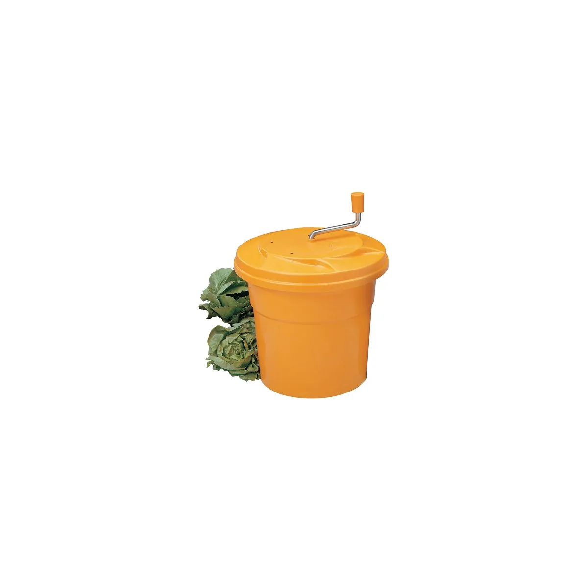 PADERNO MANUAL SALAD SPINNER PP 330x430mm 12lt ORANGE (*PD9888-10*) = 1 X EACH