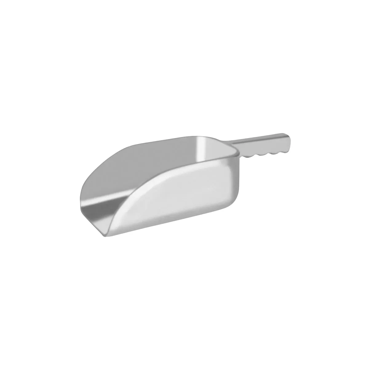CHEF INOX FLAT SCOOP ALUMINIUM 230x130x80mm 650ml (*66165*) = 1 X EACH