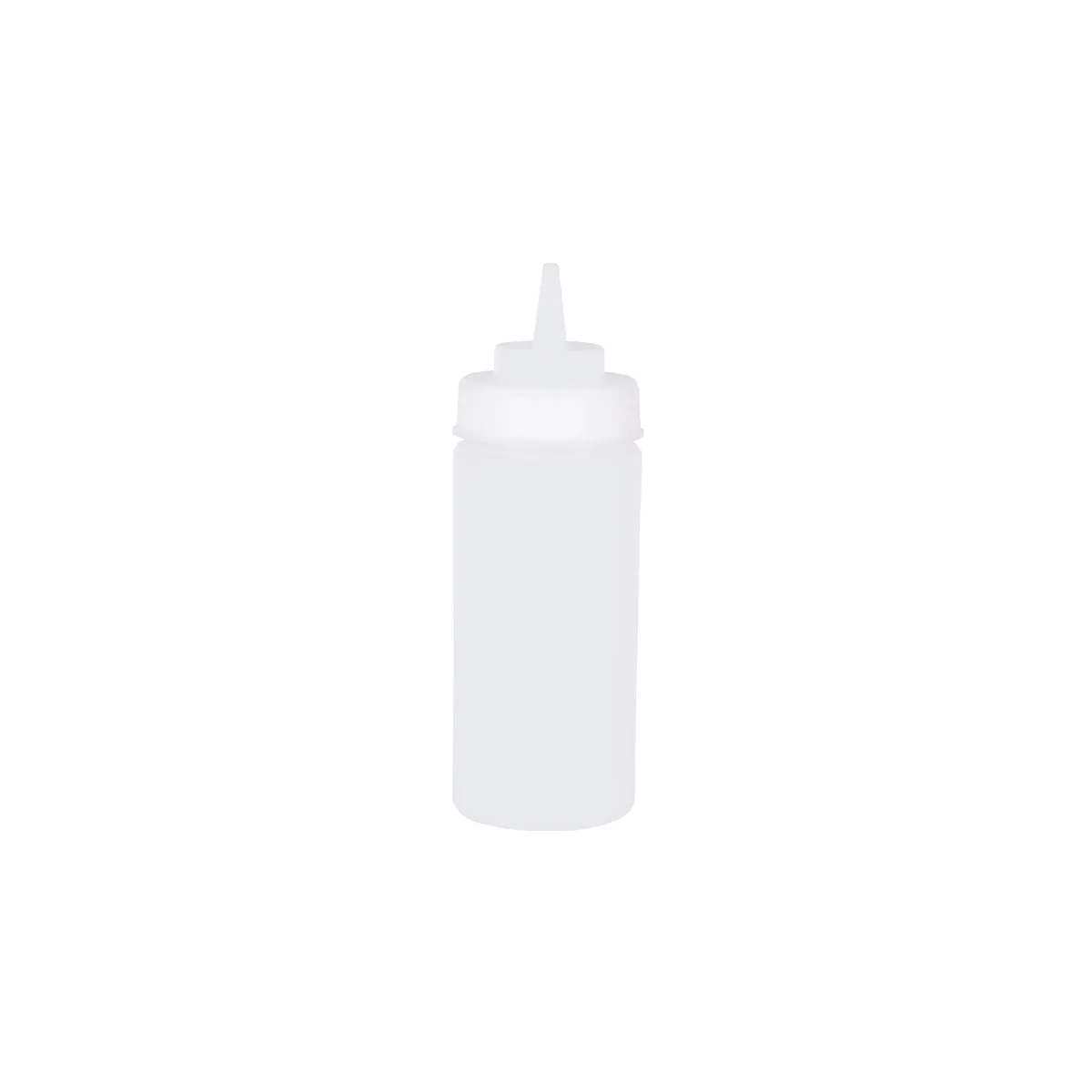 CHEF INOX SQUEEZE BOTTLE WIDE MOUTH PP 480ml/16oz CLEAR (*06970*) = EACHES = 1 / PACK = 12 EACHES