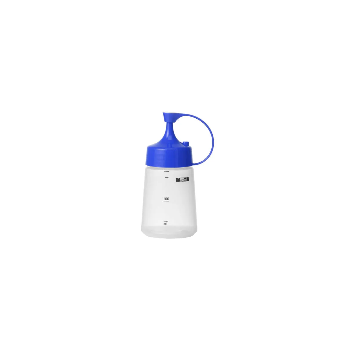CHEF INOX SOFT SQUEEZE BOTTLE w/BLUE CAP 180ml (*06825*) = PACK OF 10 X EACHES