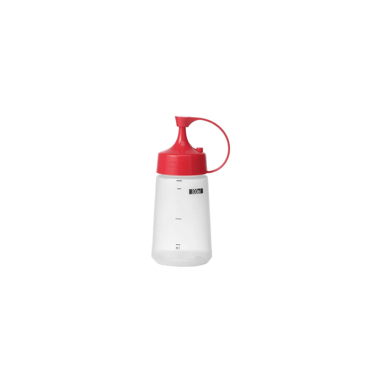 CHEF INOX SOFT SQUEEZE BOTTLE w/RED CAP 300ml (*06827*) = PACK OF 10 X EACHES