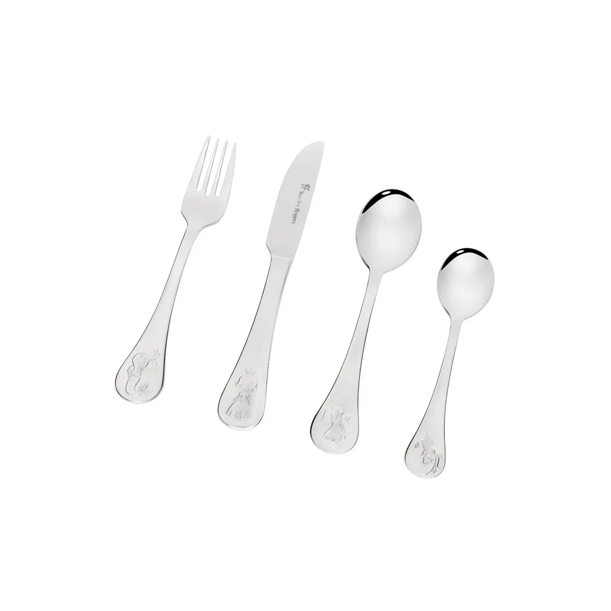 STANLEY ROGERS CHILDRENS CUTLERY FAIRY TALE 4PC SET (*SR50743*) = PACK OF 4 X SETS