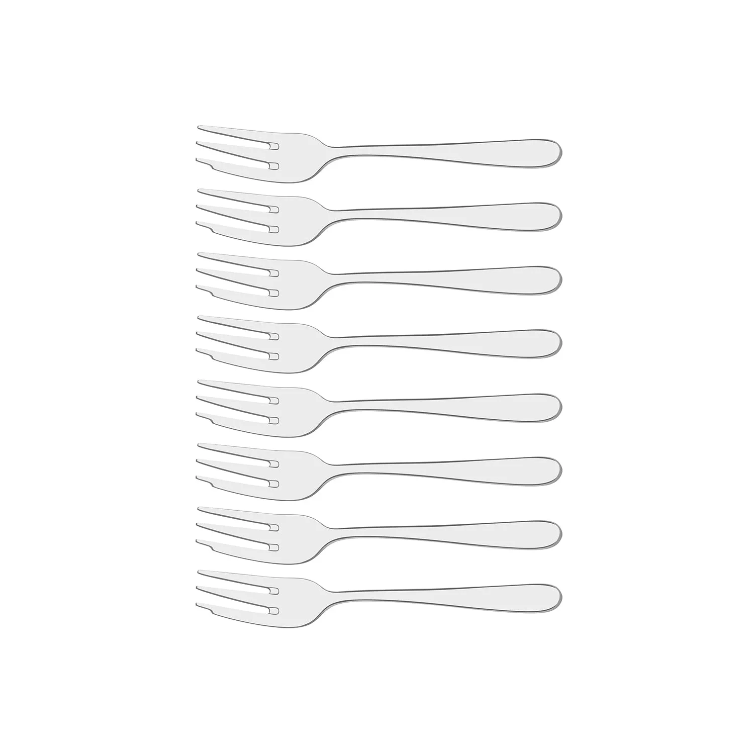 TABLEKRAFT AERO DAWN CAKE FORK SET 8pc 18/10 135mm (*12600-103*) =  1 X SET