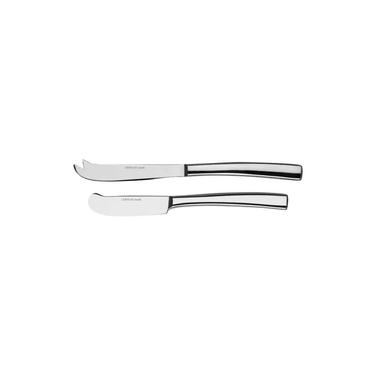 TABLEKRAFT AMALFI CHEESE+PATE KNIVE SET 2pc S/S (*18100-19*) = 1 X SET