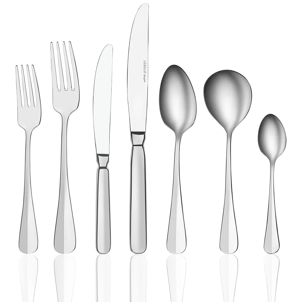 TABLEKRAFT BOGART CUTLERY SET 56pc 18/10 COMP BOXED SOLID (*18500-56C*) = 1 X SET