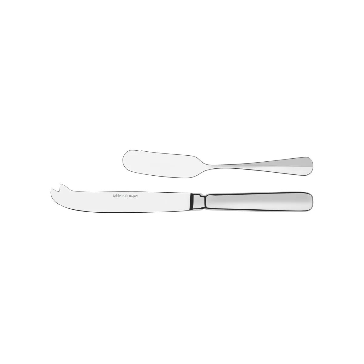 TABLEKRAFT BOGART CHEESE+PATE KNIVE SET 2pc S/S 215/159mm (*18500-19*) = 1 X SET
