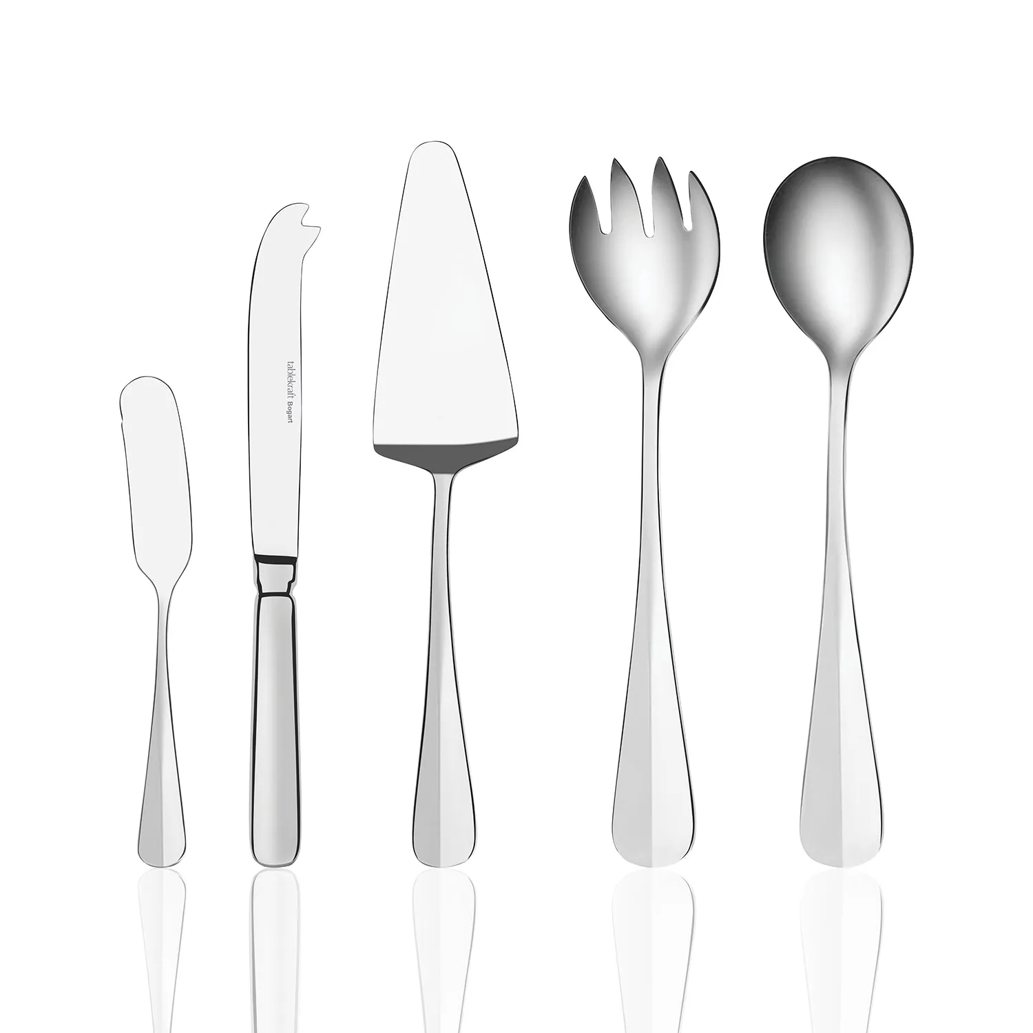 TABLEKRAFT BOGART HOSTESS SET 5pc 18/10 (*18500-5*) = 1 X SET