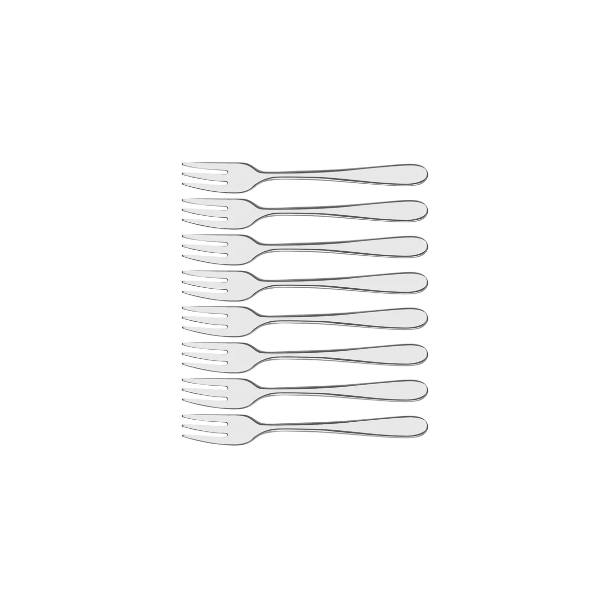 TABLEKRAFT GABLE OYSTER FORK SET 8pc 18/10 130mm (*18800-20*) = 1 X SET