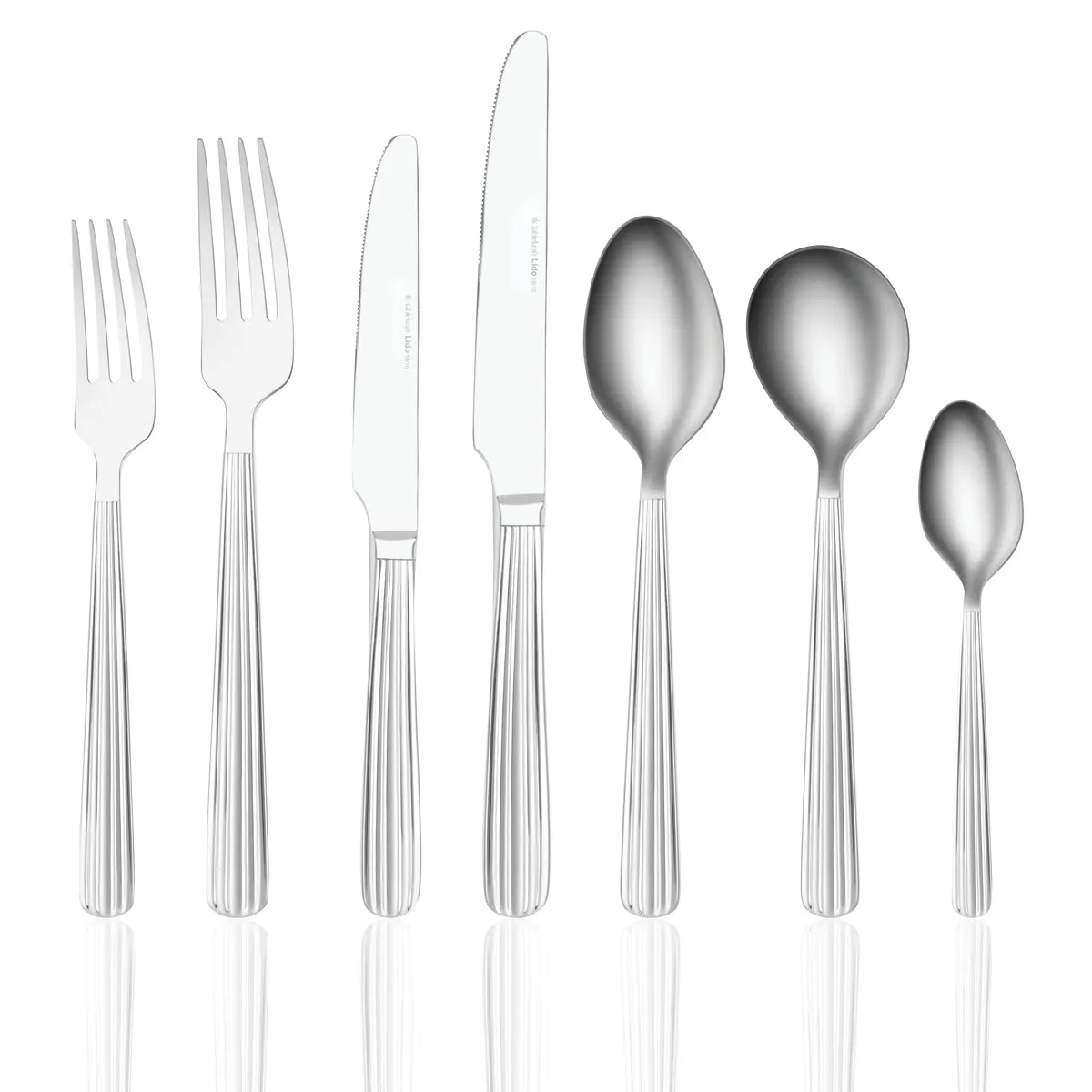 TABLEKRAFT LIDO CUTLERY SET 56pc 18/10 COMPLETE BOXED (*12400-56C*) =  1 X SET