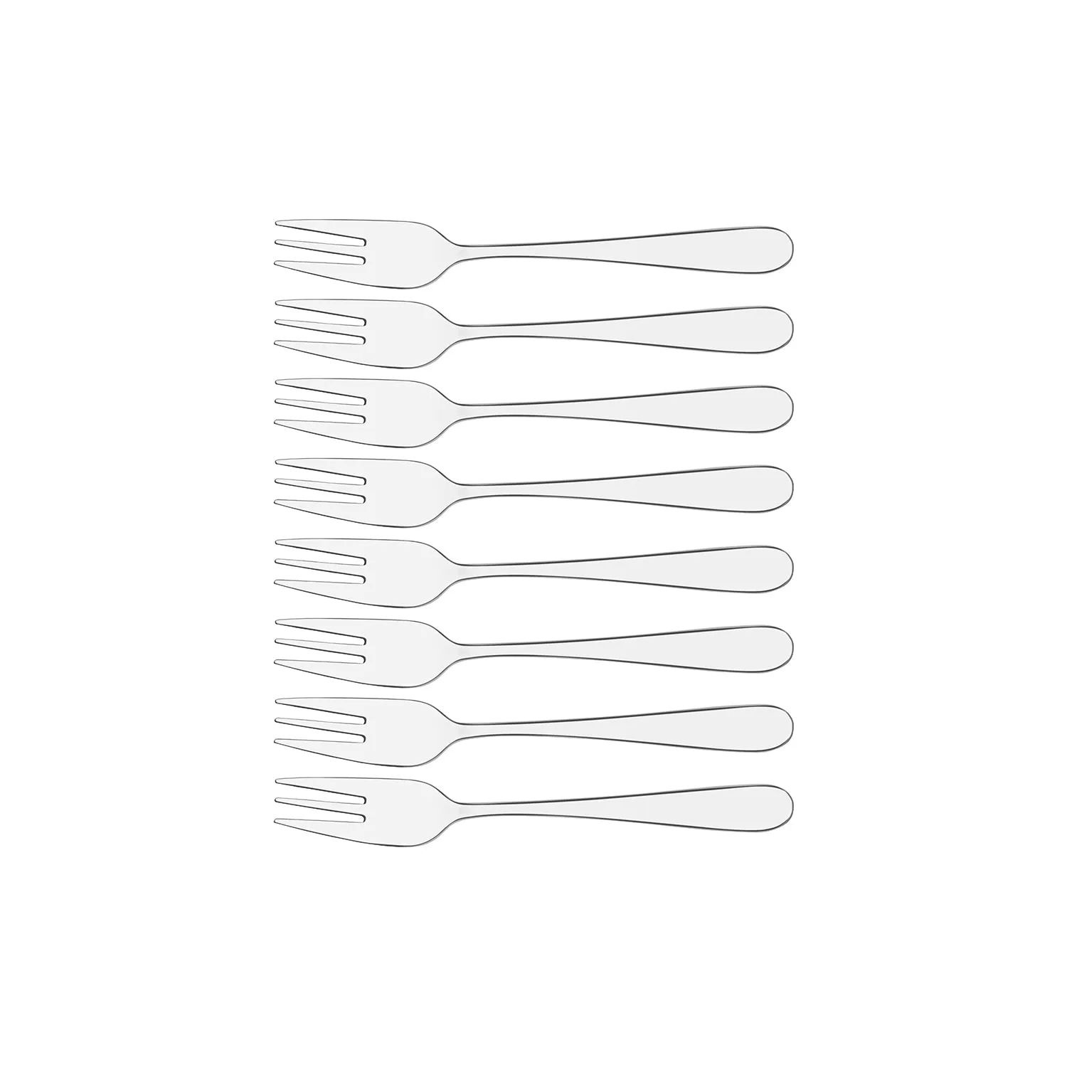 TABLEKRAFT LUXOR CAKE FORK SET 8pc 18/0 148mm (*17600-103*) =  1 X SET