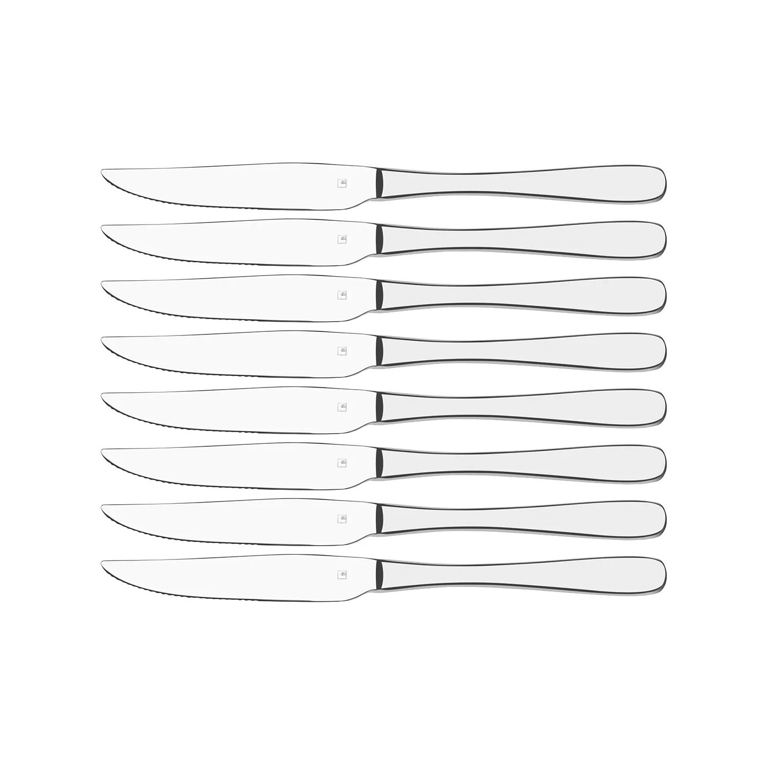 TABLEKRAFT LUXOR STEAK KNIVE SET 8pc S/S 238mm (*17600-118*) =  1 X SET