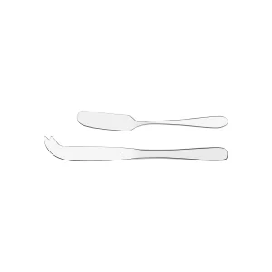 TABLEKRAFT LUXOR CHEESE+BUTTER KNIFE SET 2pc S/S (*17600-19*) = 1 X SET