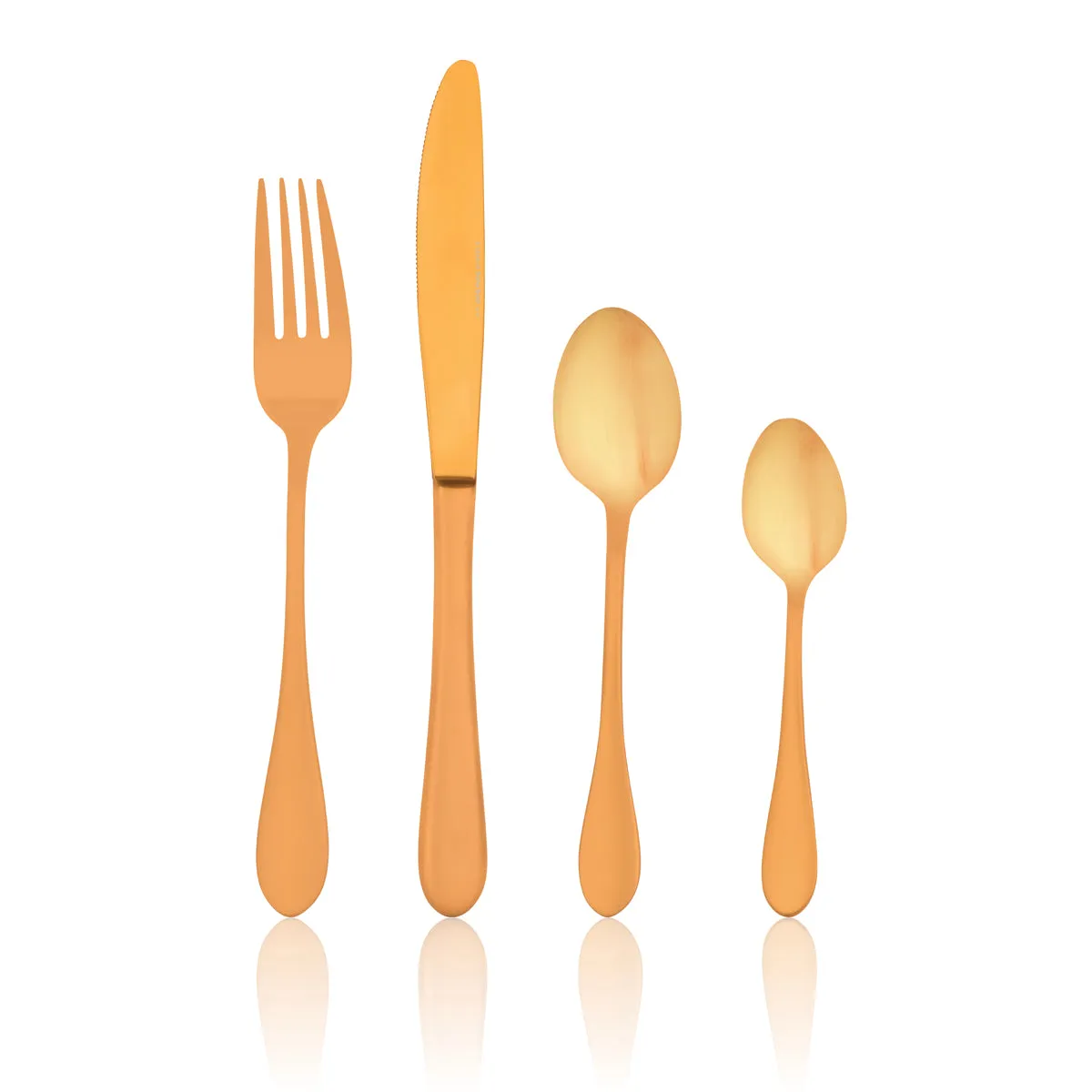 TABLEKRAFT SOHO GOLD CUTLERY SET 16pc 18/10 (*13200-16*) = 1 X SET