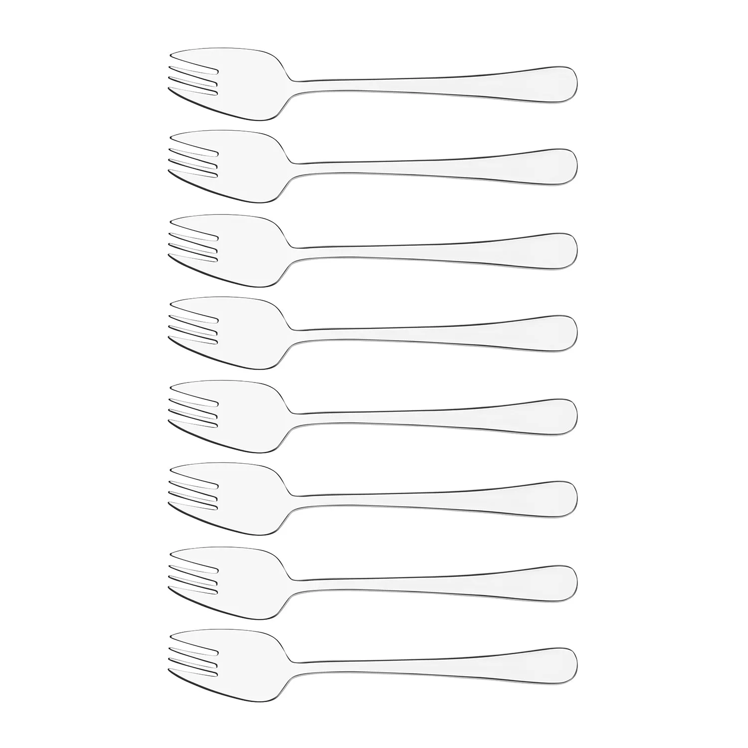TABLEKRAFT YORK BUFFET FORK SET 8pc 18/0 (*17800-117*) = 1 X SET