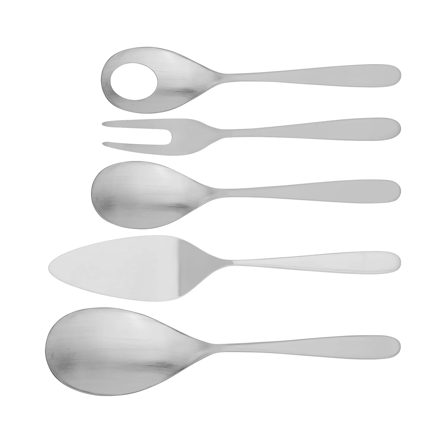 TABLEKRAFT ALASKA SATIN SERVING SET 5pc 18/10 223mm (*20001-5*) = 1 X SET