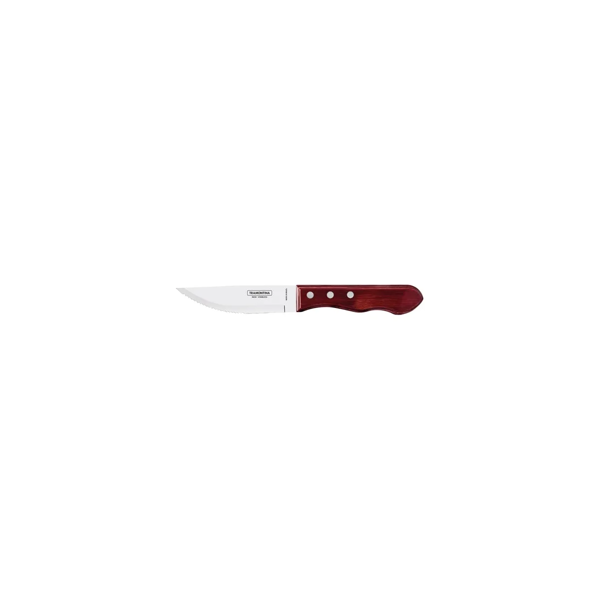 POLYWOOD 5" JUMBO STEAK KNIFE 16-SERRATED WIDE RED (*TM21116/075*) = PACK OF 12 X EACHES