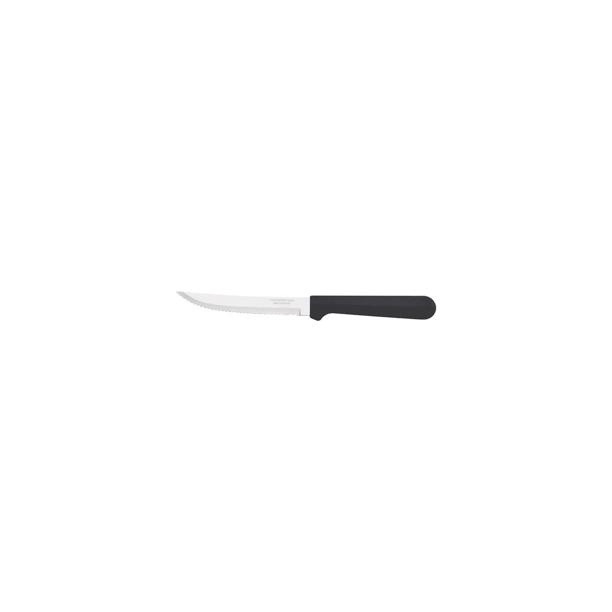 TRAMONTINA TULUM 5" STEAK KNIFE 70-SERRATED NARROW BLACK PP (*TM23270/465*) = PACK OF 12 X EACHES