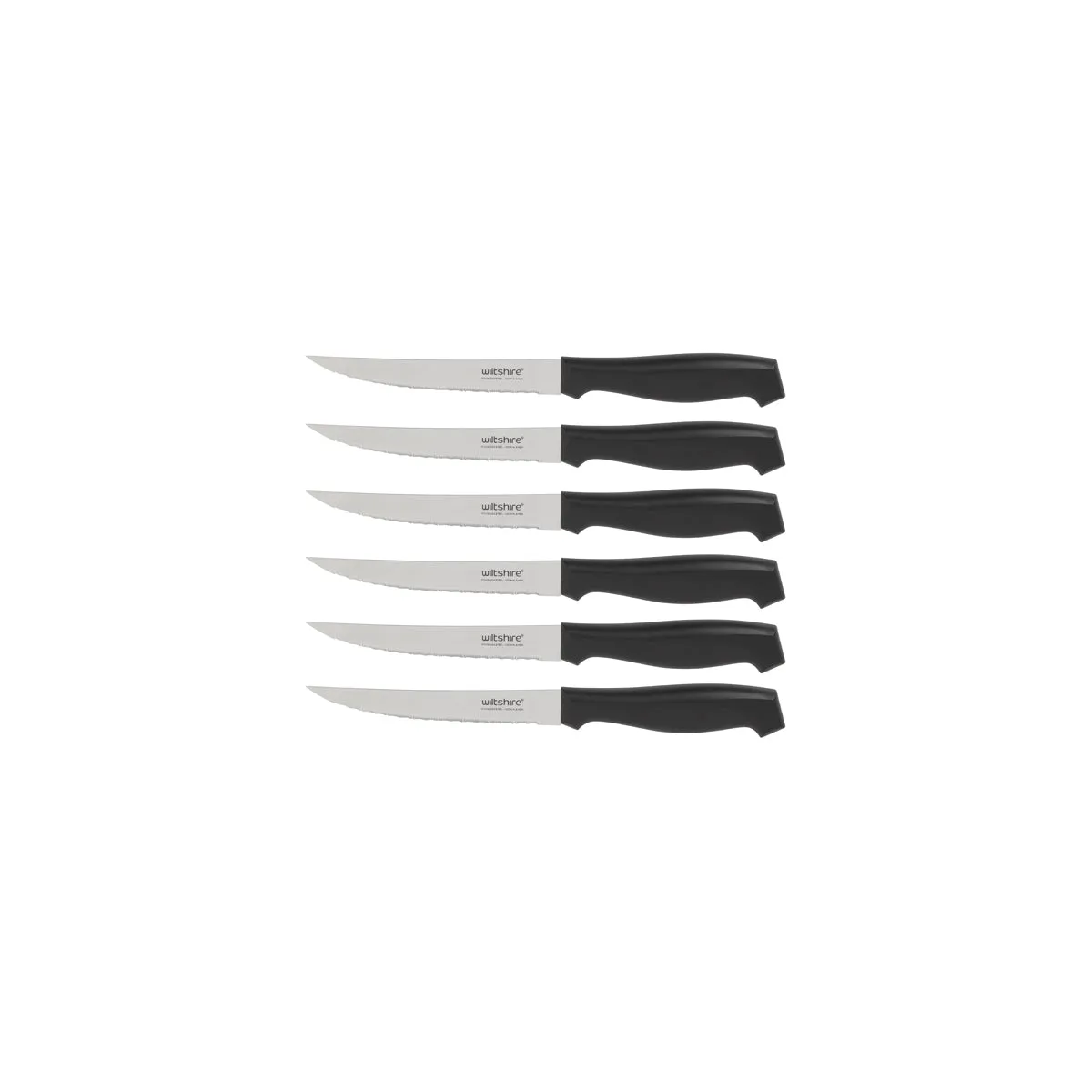 WILTSHIRE LASER STEAK KNIFE SET 6PC (*WLTW1184*) = PACK OF 6 X SETS